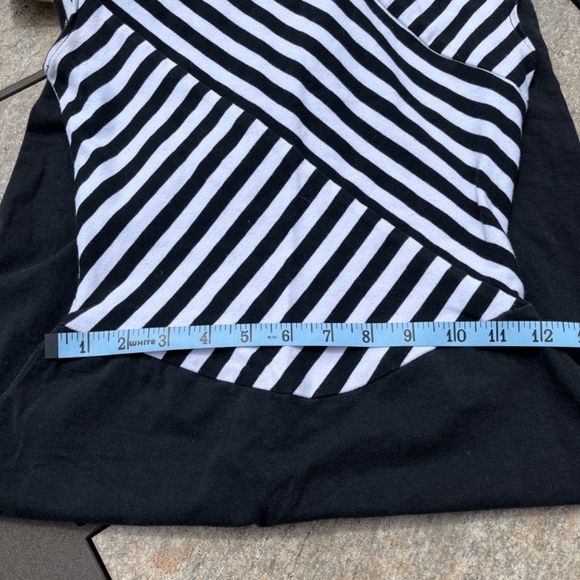 Vintage blk white stripe dress - Picture 5 of 5